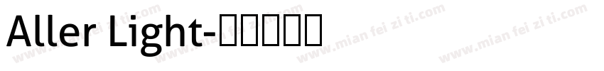 Aller Light字体转换
